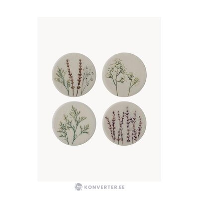 Set of 4 coasters with a grass motif, bea (bloomingville) complete