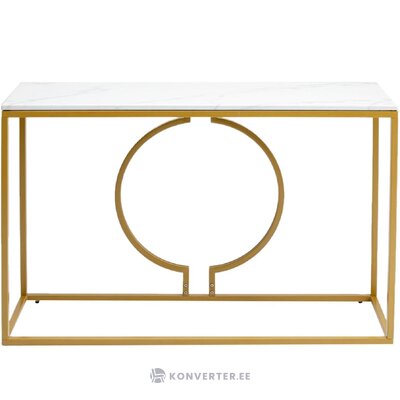 Kultainen marmorinen design-konsolipöytä miami (kare design) ehjä