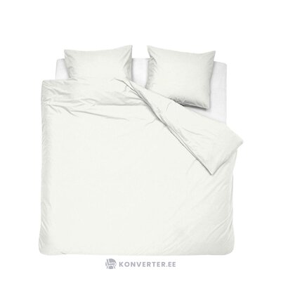 Белый сатиновый комплект постельного белья из 3-х предметов Лейла (Дамаи) целый