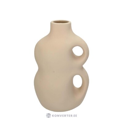 Beige design flower vase people (kersten) intact