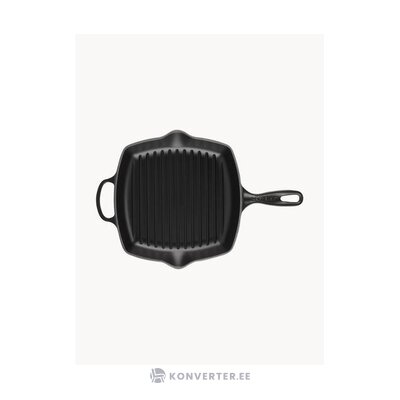 Cast iron grill pan signature (le creuset) intact
