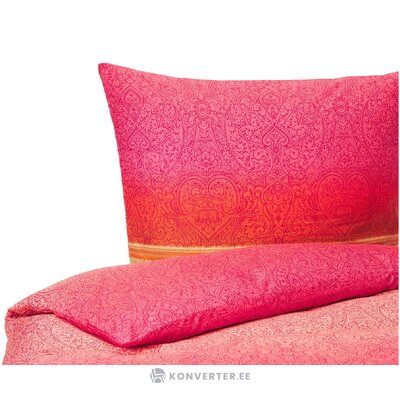 Sarkanvioleta raksta satīna gultas veļas komplekts 2-daļīgs nabucco (bassetti) neskarts