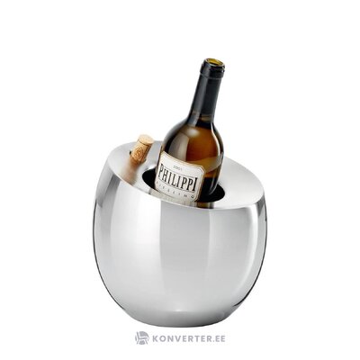 Холодильник для бутылок вина серебряного дизайна (Филиппи) неповрежденный