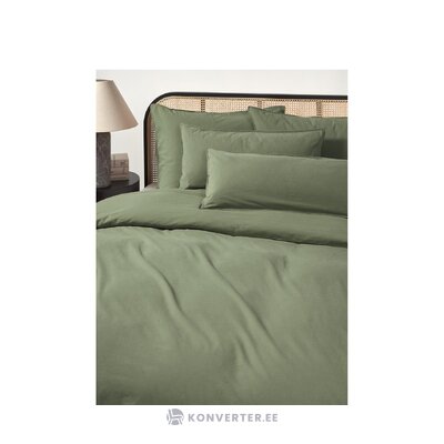 Темно-зеленая хлопковая сумка-одеяло (Дарлин) 135х200 нетронутая