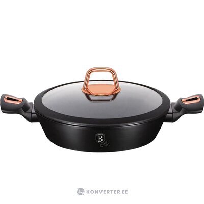 Frying pan with lid black rose (berlingerhaus) intact