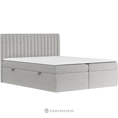 Pelēka kontinentālā gulta ar uzglabāšanas spenceru (maison de reve) 160x200 neskarta