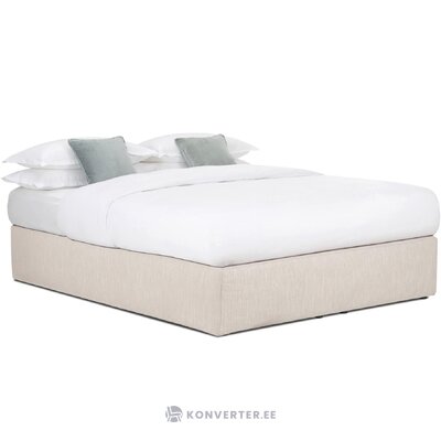 Harmahtavan beige mannermainen sänky (enya) 160x200 täydellinen