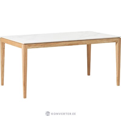 Керамический обеденный стол с имитацией мрамора (Джексон), нетронутый