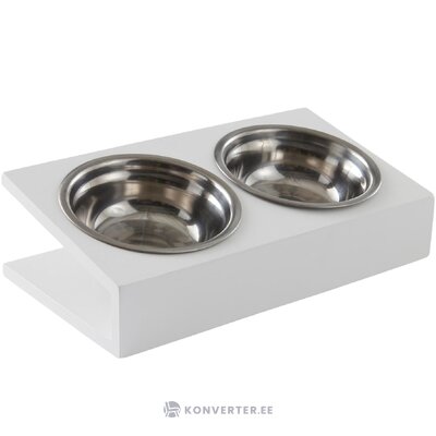 Dog bowls with holder odie (jotex) intact
