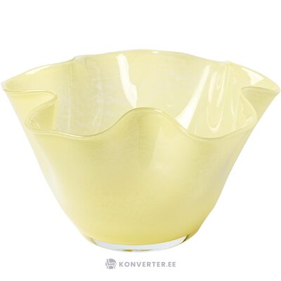 Beige decorative bowl (inaya) intact