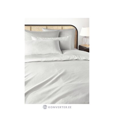 Šviesiai pilkas atlasinis antklodės užvalkalas (komfortas) 135x200 nepažeistas