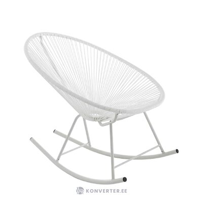 Balts iekštelpu/āra šūpuļkrēsls (Numana)