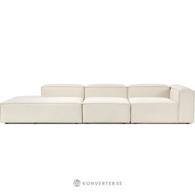 Šviesi didelė modulinė sofa su prailginta dalimi (Lennon) nepažeista