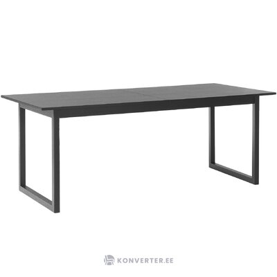 Черный раздвижной обеденный стол (калла) нетронутый