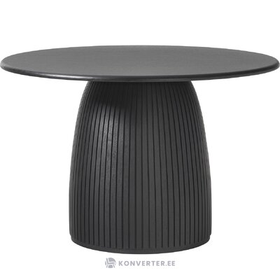 Black round dining table (nelly) intact