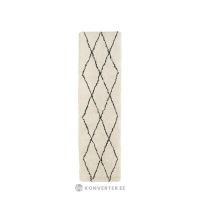 Carpet with beige-black pattern (naima) 80x300 intact