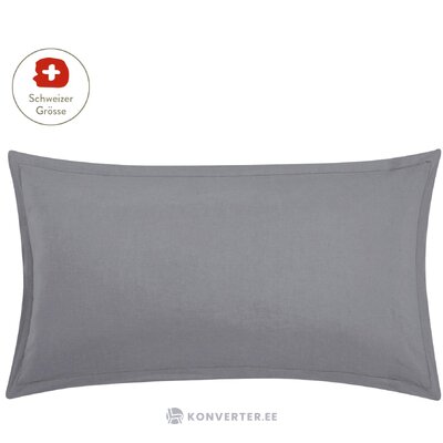 Pilkas lininis pagalvės užvalkalas (natūralus) 65x100 nepažeistas