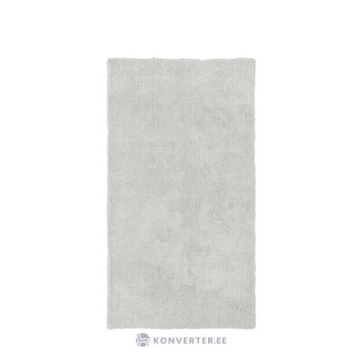 Светло-серый пушистый ковер (лейтон) 80х150 нетронутый