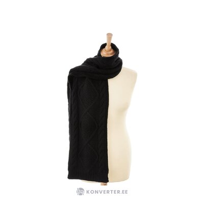 Черный шарф Мелисса (шея) 110х185 целый