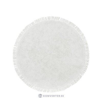 Light gray round cotton carpet (daya)d=150 whole