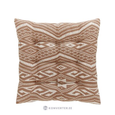Brown light patterned cotton chair cushion (blaki) 40x40 whole