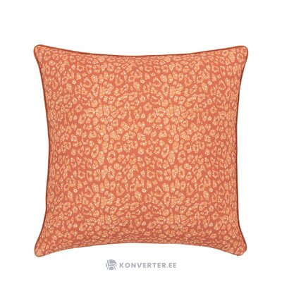 Rausvas medvilninis pagalvės užvalkalas su nedideliu gėlių raštu (claude) 45x45 visas