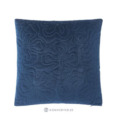 Mėlynos spalvos aksominis dekoratyvinis pagalvės užvalkalas (hera) 45x45 nepažeistas
