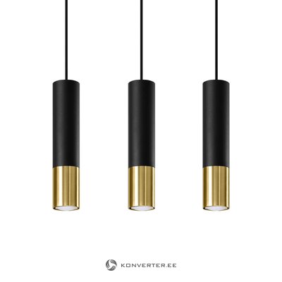 Черно-золотой подвесной светильник longbot (соллюкс)