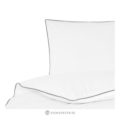 Balts kokvilnas gultas veļas komplekts četru kvadrātu (walra) komplekts