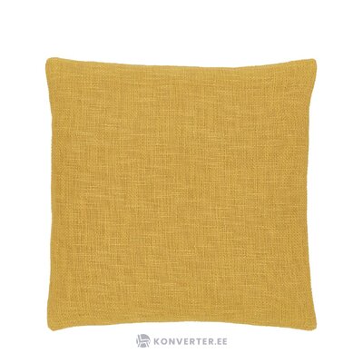 Garstyčių geltonumo medvilninis pagalvės užvalkalas (anyžius) 45x45 visas