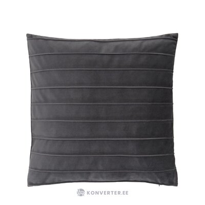 Tamsiai pilkas aksominis pagalvės užvalkalas (lola) 40x40 visas