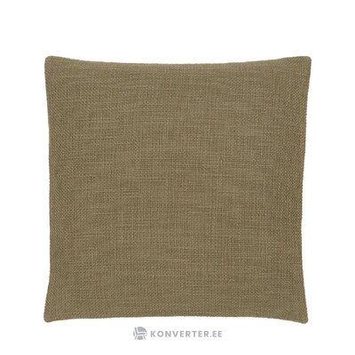 Alyvuogių žalios spalvos medvilninis pagalvės užvalkalas (anyžius) 45x45 visas
