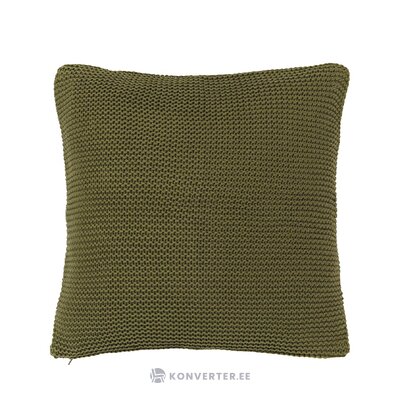 Žalias medvilninis dekoratyvinis pagalvės užvalkalas (adalyn) 40x40 visas