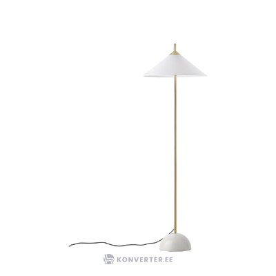 Gold-white design floor lamp (vica) with beauty flaws