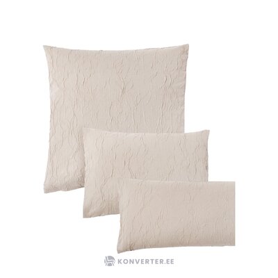 Light beige cotton pillowcase (Leonora) 80x80 whole