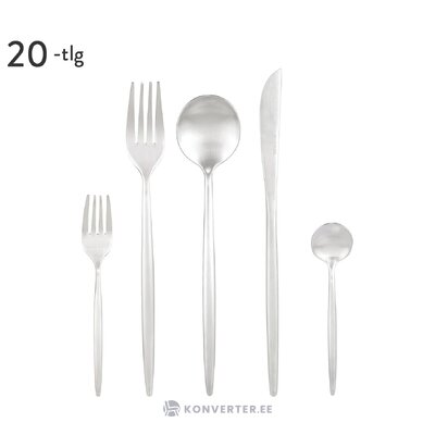 Silver cutlery set 20 pieces (shimmer) whole