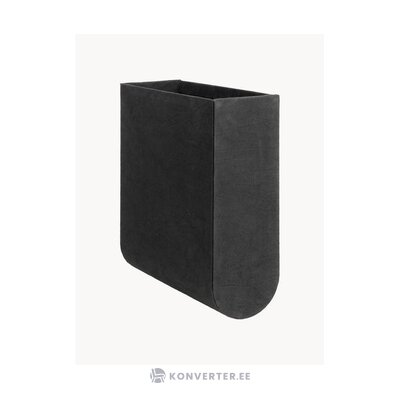 Черный дизайнерский ящик для хранения изогнутой формы (Кристина Дамба) неповрежденный