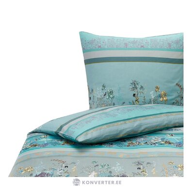 Light colored patterned cotton bedding set 2-piece jardin enchanté (garnier-thiebaut) whole