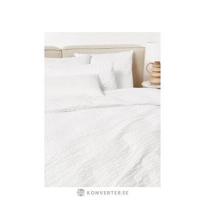 Balts kokvilnas gultas veļas komplekts 2-daļīgs (prece) neskarts