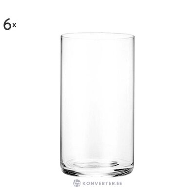 Long drink glasses 6 pcs chiaro di luna (zafferano) intact