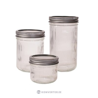 Set of storage jars ripple (lieblingsglas) intact