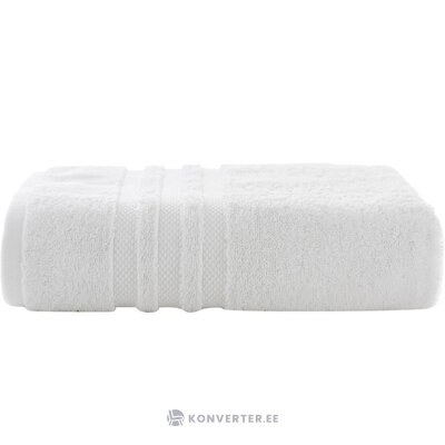 Белое хлопковое банное полотенце люкс (дейонгс) 70х137 нетронутое