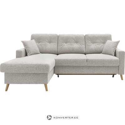 Gray corner sofa bed schlaf (bobochic paris)