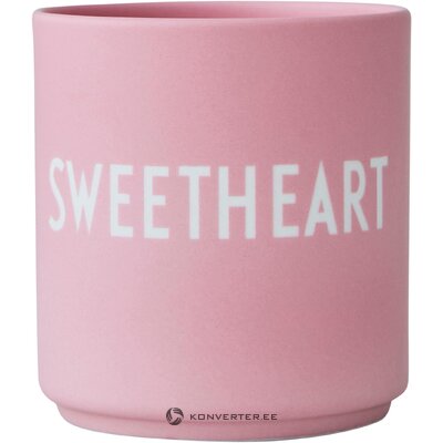 Coffee cup sweetheart (design letters) intact