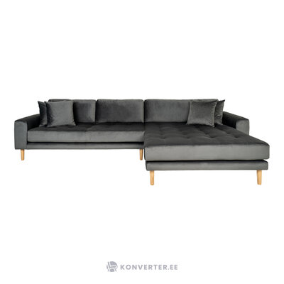 Dark gray corner sofa (lido)