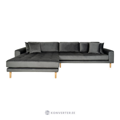 Dark gray corner sofa (lido) 290x170 cm