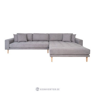 Pilka kampinė sofa (lido lounge) 290x170 cm