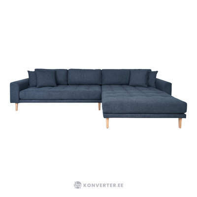 Темно-синий угловой диван (lido Lounge) 290х170 см.