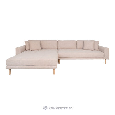 Smėlio spalvos kampinė sofa (lotas Lido) 290x170 cm