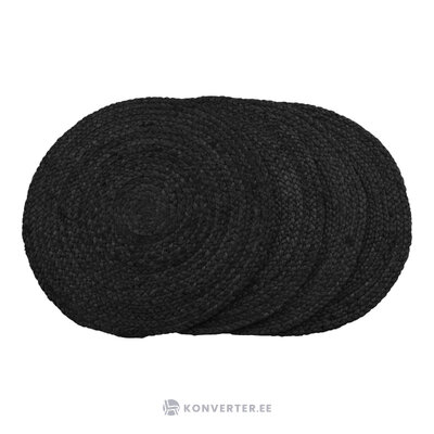 Dark gray table mat (bombay)